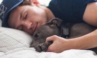 Sleeping next to him