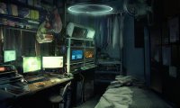 A Quiet Night in a Cyberpunk Apartment