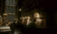 In the Library at Hogwarts on a Rainy Day