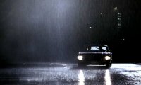 Riding in the Impala's backseat through a stormy backroad