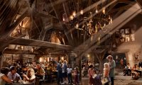 Dinner at the Three Broomsticks