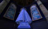 A window sill in the Ravenclaw Common Room