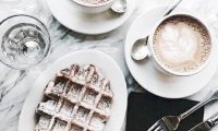 at the breakfast table