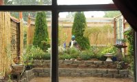 Sitting by the window as the wind blows