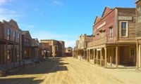 A small sleepy western town.