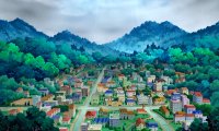 A stroll through a quiet suburban town.