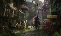 Medieval Towne in the Morning