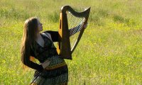 Celtic Harp on a Rainy, Windy Day