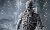 Night walk of a white walker