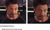 Working on an Iron Man suit with Tony.